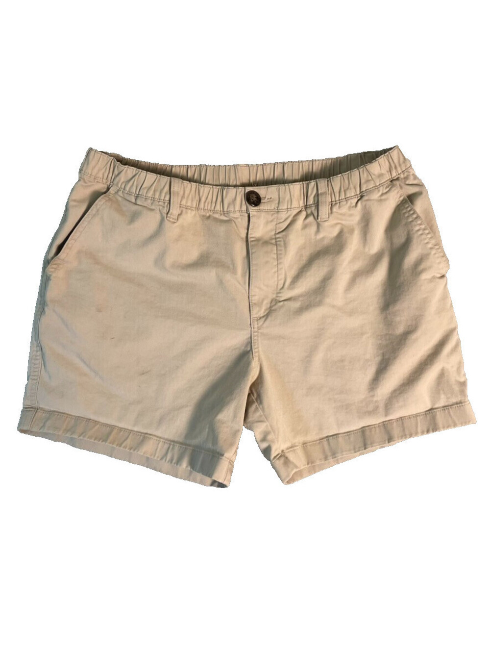Chubbies Chino Shorts Mens L Khaki 5in Inseam Stretch Elastic Waist Preppy Golf